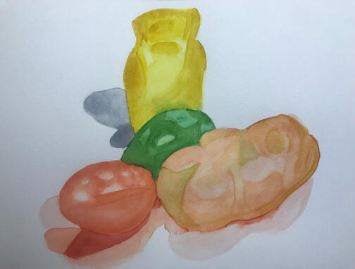 Candy Watercolor Practice
